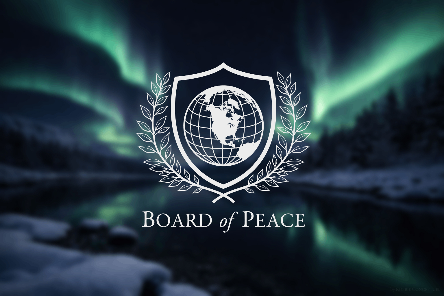Board of Peace Aurora Borealis Artwork CC0 by Robbie Conceptuel