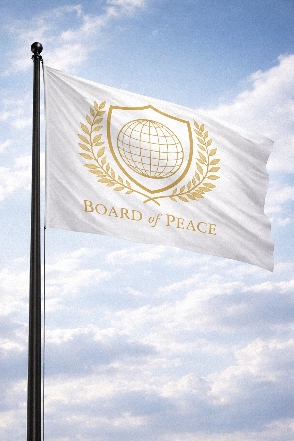 Board of Peace White Flag Design CC0 by Robbie Conceptuel