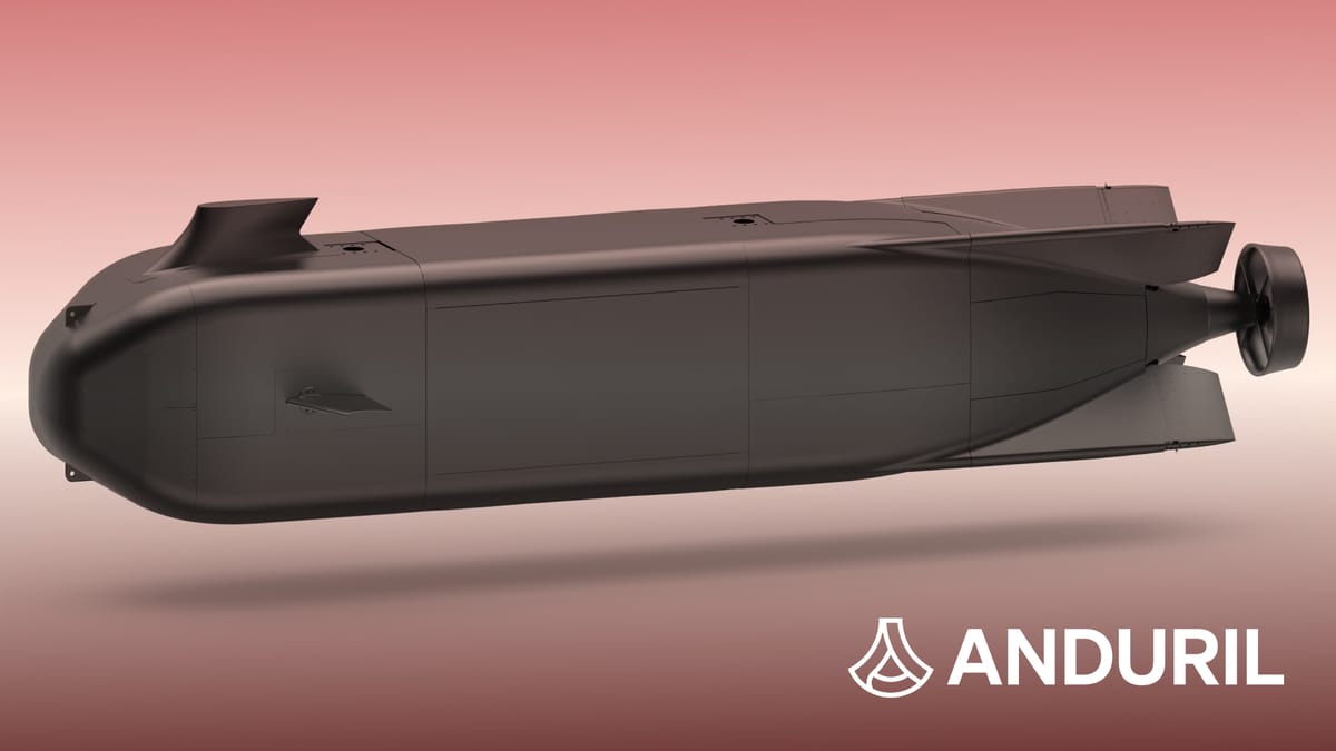 Anduril Dive XL autonomous underwater vehicle