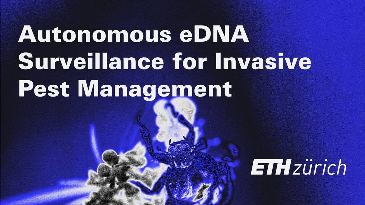 Autonomous eDNA Surveillance for Invasive Pest Management - ETH Zurich GRiP project drone collecting environmental DNA samples in Swiss vineyards for early pest detection