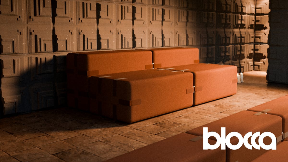 Blocca modular furniture system by Norwegian designers Trym Ruud and Aksel Einum