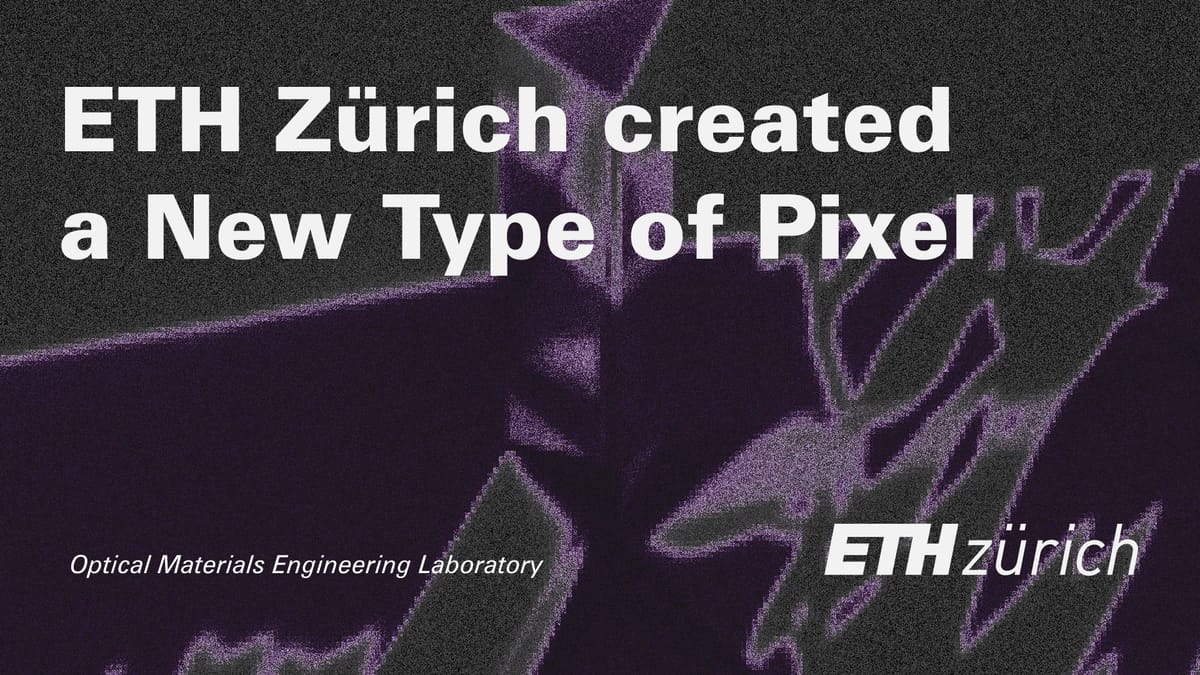A new type of pixel developed at ETH Zurich's Optical Materials Engineering Laboratory that can simultaneously create and analyze images.