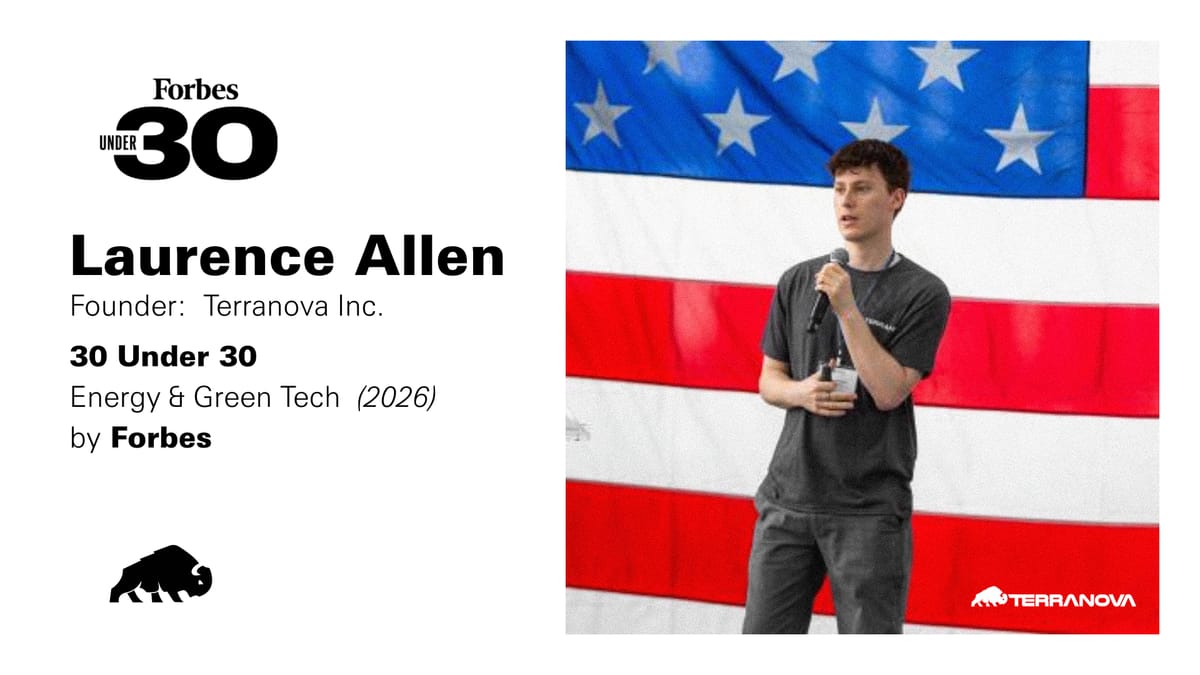 Laurence Allen Forbes 30 Under 30 Energy and Green Tech honoree