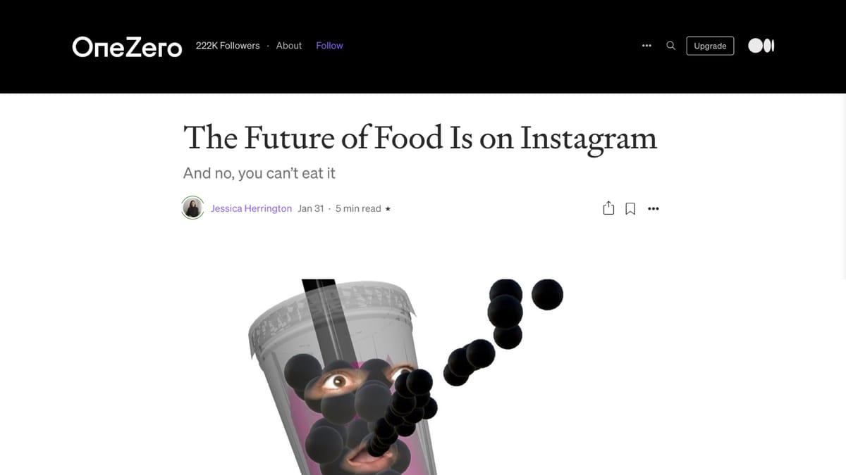 The Future of Food - One Zero